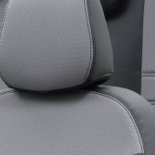 Otom Skoda Fabia 2007-2014 Özel Üretim Koltuk Kılıfı Paris Design Gri - Siyah - 3