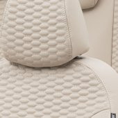 Otom Hyundai Getz 2002-2011 Özel Üretim Koltuk Kılıfı Tokyo Design Deri Bej - 3