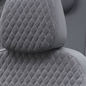 Otom Mitsubishi Attrage 2015-Sonrası Özel Üretim Koltuk Kılıfı Amsterdam Design Tay Tüyü Füme - 3