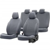 Otom BMW 5 Serisi 1996-2003 E39 Özel Üretim Koltuk Kılıfı Amsterdam Design Deri Füme - 1