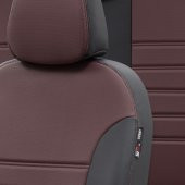 Otom BMW 5 Serisi 1996-2003 E39 Özel Üretim Koltuk Kılıfı İstanbul Design Bordo - Siyah - 3