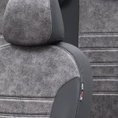 Otom Toyota Rav4 2000-2006 Özel Üretim Koltuk Kılıfı Milano Design Füme - Siyah - 3