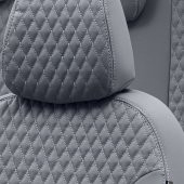 Otom Volkswagen Tiguan 2015-Sonrası Özel Üretim Koltuk Kılıfı Amsterdam Design Deri Füme thumbnail 3