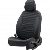 Otom Daihatsu Terios 2007-2011 Özel Üretim Koltuk Kılıfı Amsterdam Design Deri Siyah - 2