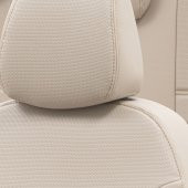 Otom Skoda Octavia 2013-2020 Özel Üretim Koltuk Kılıfı New York Design Bej - 3