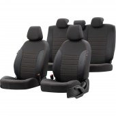 Otom Isuzu D-Max 2004-2011 Özel Üretim Koltuk Kılıfı Paris Design Bej - Siyah - 1