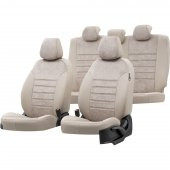 Otom Seat Ibiza 2009-2017 Özel Üretim Koltuk Kılıfı Milano Design Bej thumbnail 1