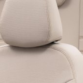 Otom Skoda Octavia 2013-2020 Özel Üretim Koltuk Kılıfı Paris Design Bej - 3