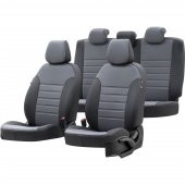 Otom Peugeot Expert 2008-2016 5+1 (6 Kişi) Özel Üretim Koltuk Kılıfı New York Design Füme - Siyah - 1