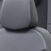 Otom Peugeot Expert 2008-2016 5+1 (6 Kişi) Özel Üretim Koltuk Kılıfı New York Design Füme - Siyah - 3
