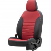 Otom Dacia Sandero 2008-2012 Özel Üretim Koltuk Kılıfı New York Design Kırmızı - Siyah - 2