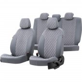 Otom Volkswagen Transporter T-6 9+1 (10 Kişi) 2015-Sonrası Özel Üretim Koltuk Kılıfı Madrid Design Tay Tüyü Füme thumbnail 1