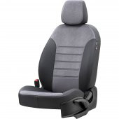 Otom BMW 1 Serisi 2004-2011 E87 Özel Üretim Koltuk Kılıfı London Design Füme - Siyah - 1