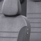 Otom BMW 1 Serisi 2004-2011 E87 Özel Üretim Koltuk Kılıfı London Design Füme - Siyah - 2
