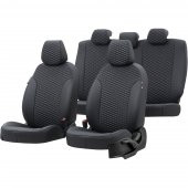 Otom V.w. Jetta 2011-2018 Özel Üretim Koltuk Kılıfı Tokyo Design Deri Siyah - 1