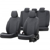 Otom Seat Mii 2012-2019 Özel Üretim Koltuk Kılıfı Tokyo Design Deri Siyah - Beyaz - 1