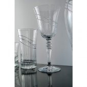 Kcd Seremoni Sade Kesme El Dekor Yaldızlı Desenli Cam 6 Adet Ayaklı Bardak Kadeh thumbnail 1