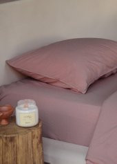 The Mia Cotta Old Rose Çift Kişilik Çarşaf 260x240 Cm - 1