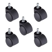 5 Adet Pimli Geçmeli Ofis Koltuk Sandalye Tekeri 50 mm thumbnail 1