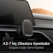 Coofbe Araç İçi Havalandırma Girişli Manyetik Mıknatıslı Telefon Tutucu, Titremez Düşmez Car Holder - 3