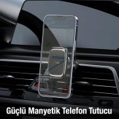 Coofbe Araç İçi Havalandırma Girişli Manyetik Mıknatıslı Telefon Tutucu, Titremez Düşmez Car Holder - 4