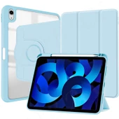 Apple iPad 7. 8. 9. Nesil 10.2" Kılıf Dik-Yatay Kalem Bölmeli Smart Case 2019 2020 2021 - 4