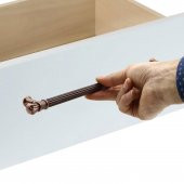 Çekmece Dolap Kapak Kulpu Kulbu 192 mm Antik Bakır Metal Kulp - 2