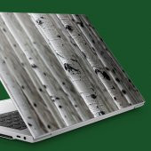 Huş Ağaçları Notebook Sticker, Laptop sticker,, Hp Sticker, Asus Sticker, 15.6 inç Sticker - 1