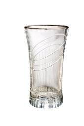 Kcd Seremoni Platin Kesme El Dekor Yaldızlı 6 Adet Desenli Su Ve Meşrubat Bardak Takımı thumbnail 2