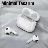 Coofbe IP5X Su Geçirmez Dokunmatik BT 5.3V Mikrofonlu Bluetooth Kulaklık, 300 Mah Şarjlı Kulaklık - 4