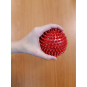 El Egzersiz Masaj ve Duyu Topu , Yumuşak Dikenli Top Kırmızı Renk 9 cm - 3