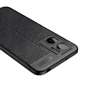 Vendas Xiaomi Redmi Note 11E Uyumlu Deri Desenli Niss Dikiş Tasarımlı Darbe Dirençli Silikon Kılıf - 12
