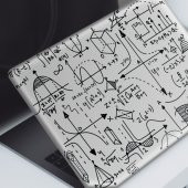 Matematiksel Doodle Notebook Sticker, Laptop sticker,, Hp Sticker, Asus Sticker, 15.6 inç Sticker - 1