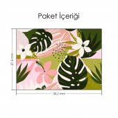 Yaseminli Tropikal Memphis Desen Notebook Sticker, Laptop sticker,, Hp Sticker, Asus Sticker, 15.6 inç Sticker - 2