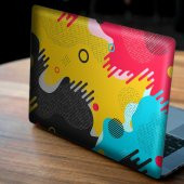 CMYK Memphis Desen Notebook Sticker, Laptop sticker,, Hp Sticker, Asus Sticker, 15.6 inç Sticker - 1