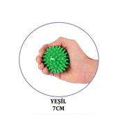 EL EGZERSİZ MASAJ VE DUYU TOPU , YUMUŞAK DİKENLİ TOP KIRMIZI RENK 7 CM - 1