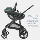 Maxi-Cosi Coral 360 Dönebilir Yatabilir 2'si Bir Arada Modüler Ana Kucağı ve Oto Koltuğu Essential Green - 5