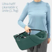 Maxi-Cosi Coral 360 Dönebilir Yatabilir 2'si Bir Arada Modüler Ana Kucağı ve Oto Koltuğu Essential Green - 6