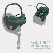 Maxi-Cosi Coral 360 Dönebilir Yatabilir 2'si Bir Arada Modüler Ana Kucağı ve Oto Koltuğu Essential Green - 10