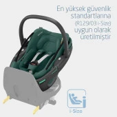 Maxi-Cosi Coral 360 Dönebilir Yatabilir 2'si Bir Arada Modüler Ana Kucağı ve Oto Koltuğu Essential Green - 11