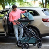 Maxi-Cosi Coral 360 Dönebilir Yatabilir 2'si Bir Arada Modüler Ana Kucağı ve Oto Koltuğu Essential Green - 12