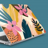 Yaseminli Tropikal Memphis Desen-2 Notebook Sticker, Laptop sticker,, Hp Sticker, Asus Sticker, 15.6 inç Sticker - 1