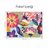 Floral Desen Notebook Sticker, Laptop sticker,Hp Sticker, Asus Sticker, 15.6 inç Sticker - 2