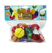 Birli Oyuncak URT007 PVC 5 Meyveli Kesilebilen Sebze Meyve - 1