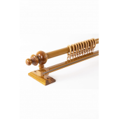 Meşe Tek Raylı Ahşap Rustik Perde Askısı - 125 CM - 2