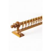 Meşe Tek Raylı Ahşap Rustik Perde Askısı - 275 CM - 4