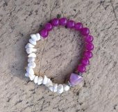 Bileklik Doğal Taş Çakra Elastik Sevgili Çift Bilekliği Unisex Bilezik 13970 - 1