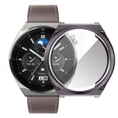 Polham Huawei Watch GT 3 Pro 46mm Ful Kaplama Koruyucu Kılıf, Soft Silikon Darbe Emici Saat Kılıf - 10