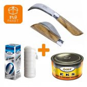 Bayram Aşı Bıçağı 22 cm No:3 + Aşı Macunu + Aşı Bandı (3lü Paket) thumbnail 1
