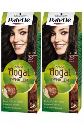 Palette Saç Boyası Kalıcı Doğal Renkler 3-0 KOYU KAHVE x 2 Paket - 2